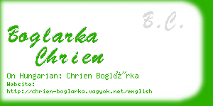 boglarka chrien business card